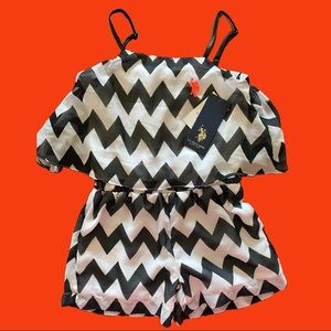 U.S. POLO ASSN. Baby Girls Romper